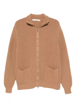 original vintage style zip-up jacket - Brown