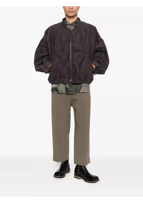 Ziggy Chen zip-up bomber jacket - Brown