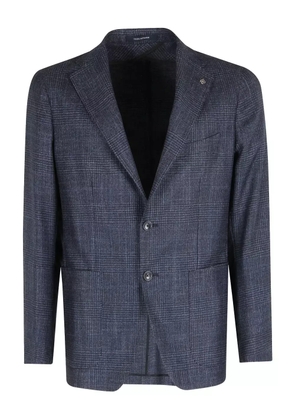Tagliatore check jacket - Blue