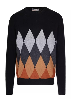 Ballantyne argyle pattern sweater - Black