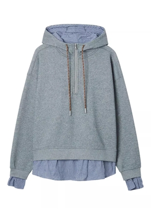 tout a coup zip-fastening hooded hoodie - Grey