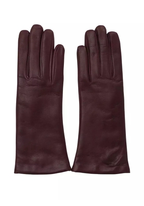 Restelli leather gloves - Purple