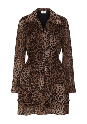Marella Fabio leopard-print mini dress - Brown