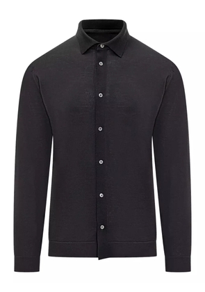 Filippo De Laurentiis buttoned wool cardigan - Black