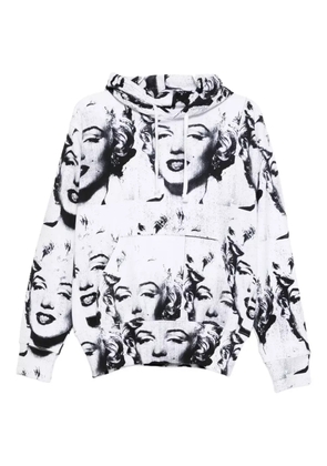 Vaquera graphic-print hoodie - White