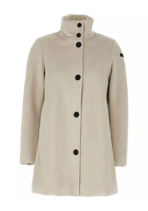 RRD high-neck snap coat - Neutrals