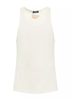 DSQUARED2 cotton tank top - Neutrals