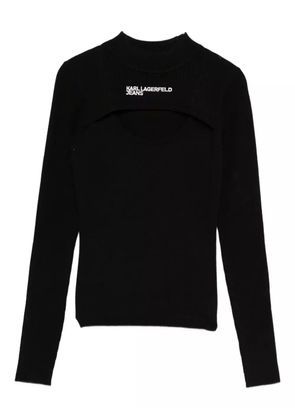 Karl Lagerfeld Jeans fine-ribbed jumper - Black