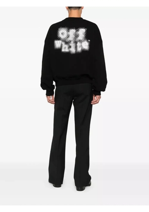 Off-White logo-print sweatshirt - Black