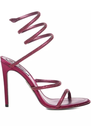 René Caovilla 105mm Cleo sandals - Purple