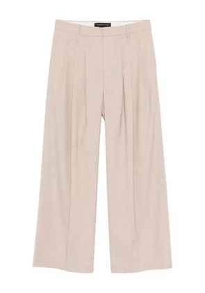 FEDERICO CINA pleat-detail linen trousers - Neutrals