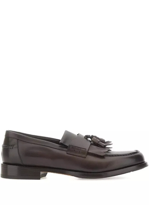 Doucal's Decò tassels leather loafers - Brown