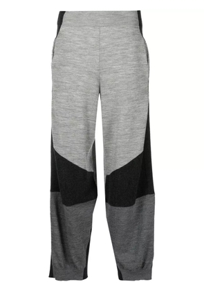 Stella McCartney colour-block knitted trousers - Grey
