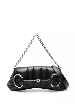 Gucci medium Horsebit Chain shoulder bag - Black