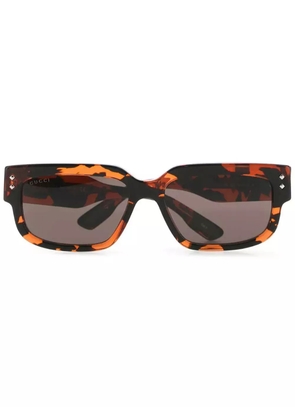 Gucci Eyewear square tinted sunglasses - Brown