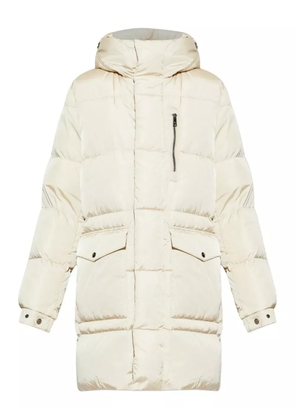 Add hooded pocket coat - Neutrals