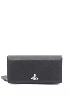 Vivienne Westwood Pre-Owned saffiano-leather bi-fold wallet - Black