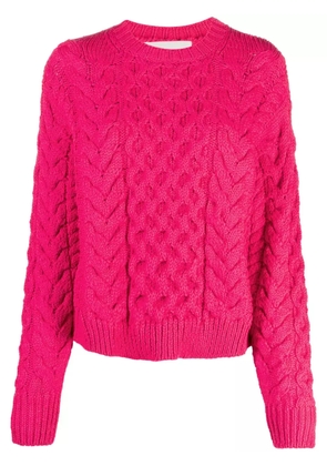 MARANT ÉTOILE Jake cable-knit jumper - Pink