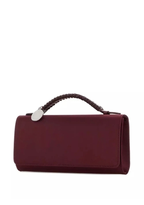 Stella McCartney Falabella satin braided-handle tote - Red