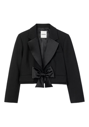 SANDRO bow-detail jacket - Black