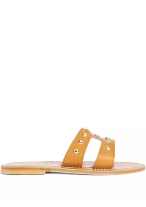 K. Jacques Menandrepyr studded sandals - Brown