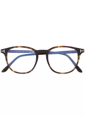 TOM FORD Eyewear round-frame glasses - Brown