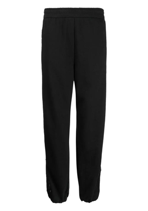 Goen.J cut out-detail track pants - Black