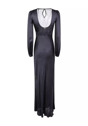 TWINSET embellished long-sleeved dress - Black