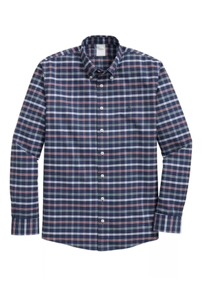 Brooks Brothers plaid button-down collar shirt - Blue