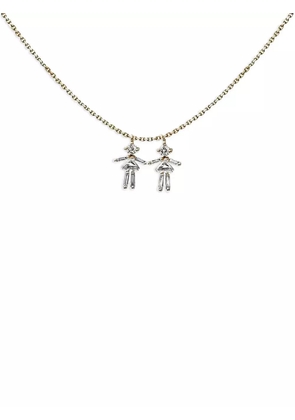 Little Ones Paris 18K rose gold Girls diamond necklace - Pink