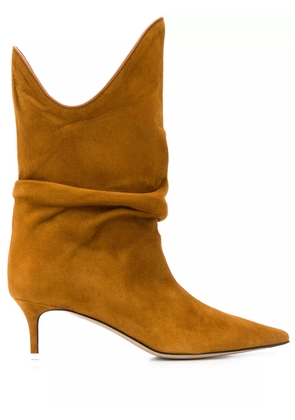 The Attico pointed slouched boots - Brown