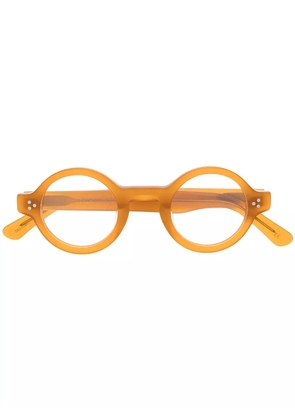 Lesca Burt round-frame glasses - Neutrals