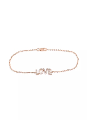 LB Exclusive 14K rose gold Love diamond bracelet - Pink