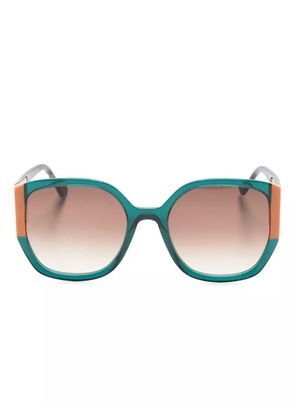 Face À Face Sunset 1 round-frame sunglasses - Green