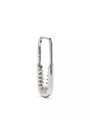 Kasun London safety-pin hoop earring - Silver