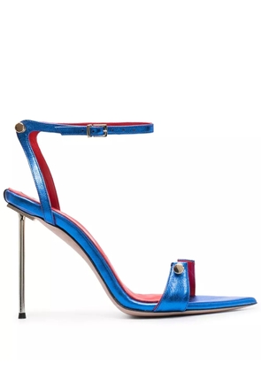 HARDOT 125mm bar-pin detail sandals - Blue