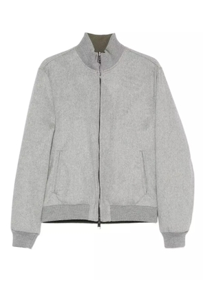 Bruno Manetti reversible zip-up bomber jacket - Grey