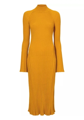 Proenza Schouler roll-neck ribbed midi dress - Orange