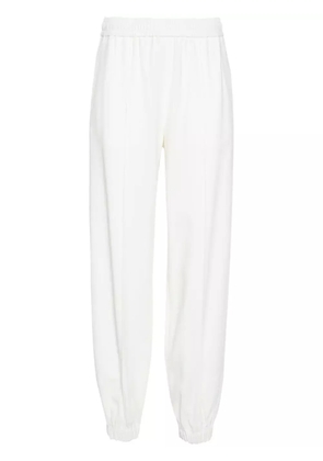 Fabiana Filippi elasticated-waist tapered-leg trousers - White