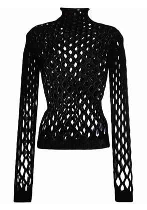 Valentino Garavani net knitted top - Black