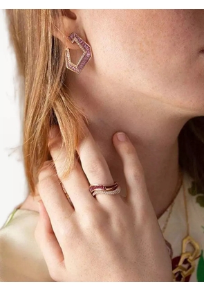 Kavant & Sharart 18K rose gold Talay ruby wave ring - Pink