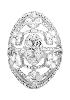 LB Exclusive 18K white gold diamonds ring - Silver
