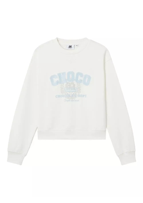 CHOCOOLATE logo-print sweatshirt - Neutrals