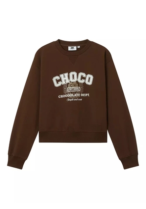 CHOCOOLATE logo-print sweatshirt - Brown
