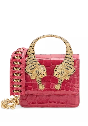 Roberto Cavalli small Roar tiger chain mini bag - Pink