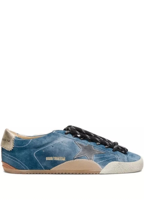 Golden Goose True-Star in teal suede with black star - Blue