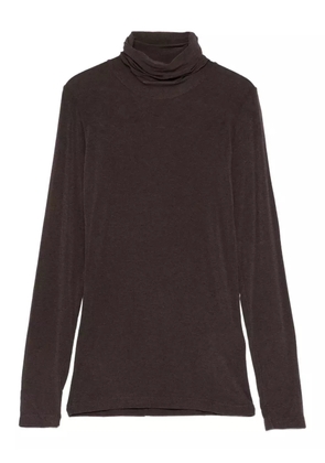SOLOTRE long-sleeve roll-neck sweater - Brown