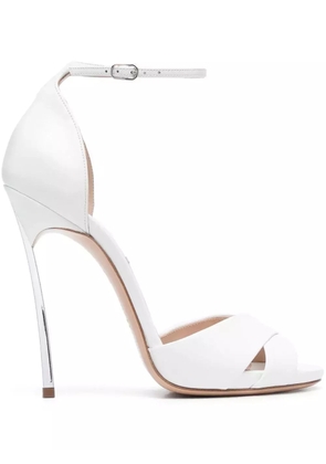 Casadei Blade 125mm sandals - White