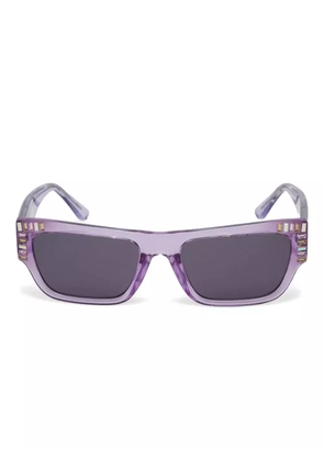 GUESS EYEWEAR rectangle-frame sunglasses - Purple