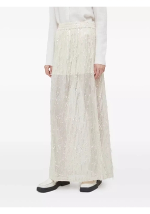 HERSKIND sequin-embellishment maxi skirt - Neutrals
